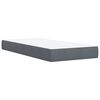 vidaXL Posteľn&yacute; r&aacute;m boxspring s matracom tmavosiv&yacute; 80x200 cm zamat
