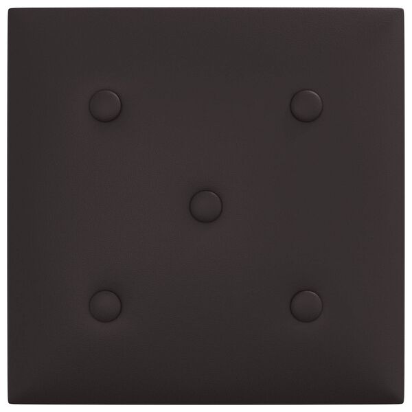 vidaXL N&aacute;stenn&yacute; čeln&iacute;k 12 pcs Čierny 30 x 30 cm Umel&aacute; koža