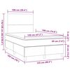 vidaXL Boxspring posteľ s matracom modr&aacute; 120x190 cm l&aacute;tka