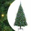 vidaXL Umel&yacute; vianočn&yacute; stromček Zelen&aacute; 180 cm PVC a Oceľ a Plast