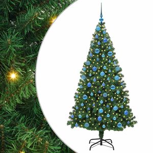 vidaXL Umel&yacute; vianočn&yacute; stromček Zelen&aacute; 180 cm PVC a Oceľ a Plast