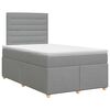 vidaXL Posteľ boxspring s matracom Svetlosiv&aacute; 120 x 200 cm L&aacute;tka