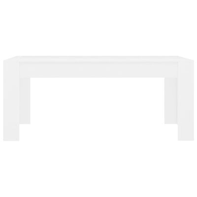 vidaXL Jedálenský stôl, biely 180x90x76 cm, drevotrieska