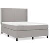 vidaXL Boxspring posteľ s matracom bledosiv&aacute; 140x200 cm l&aacute;tka