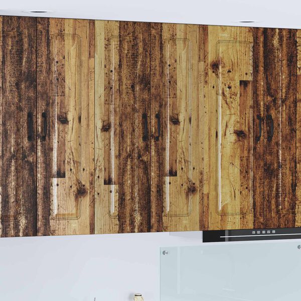 vidaXL Horná kuchynská skrinka s poličkou Staré drevo 60 x 31 x 100 cm