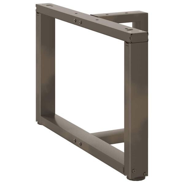 vidaXL Nohy konferenčn&eacute;ho stol&iacute;ka v tvare T, 2 ks, čierne, 60x25x(42-43) cm, oceľ