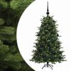 vidaXL Umel&yacute; vianočn&yacute; stromček s vianočn&yacute;mi guľami 120 cm 150 LED