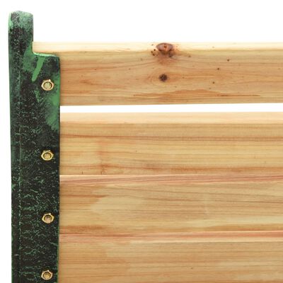 vidaXL Záhradná lavička 123 cm liatina a jedľové drevo