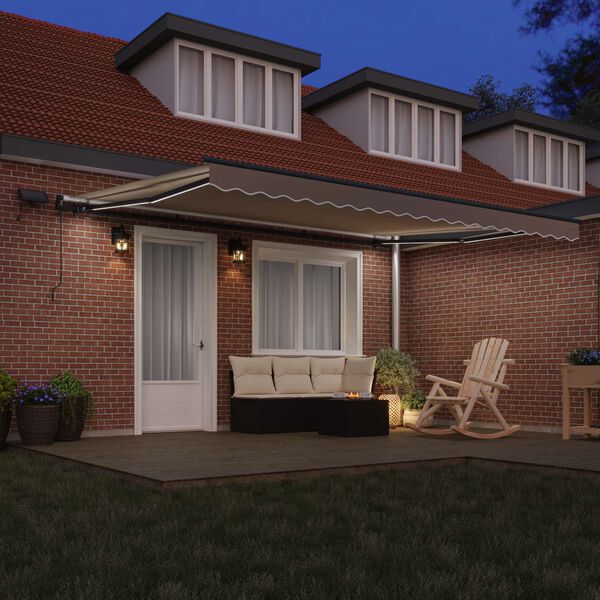 vidaXL Zatemniteľn&aacute; mark&iacute;za B&eacute;žov&aacute; 450 &times;300 cm l&aacute;tka