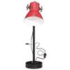 vidaXL Stolov&aacute; lampa 25 W &scaron;muhovan&aacute; červen&aacute; 15x15x55 cm E27