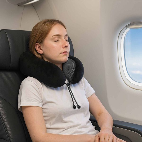 vidaXL Vank&uacute;&scaron; s vank&uacute;&scaron;om Nastaviteľn&aacute; Čierna 28 x 25 x 14 cm Zamat