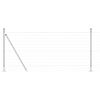 vidaXL Plot s podperou Strieborn&aacute; 1 x 10 m Oceľ