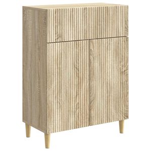 vidaXL Serv&iacute;rovacia skriňa so z&aacute;suvkou Dub sonoma 66 x 34,5 x 90 cm