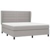 vidaXL Boxspring posteľ s matracom svetlosiv&aacute; 100x200 cm l&aacute;tka