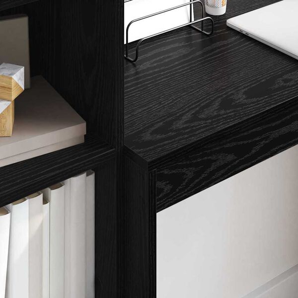 vidaXL Stôl Čierny dub 90 x 40 x 76 cm Kompozitné drevo