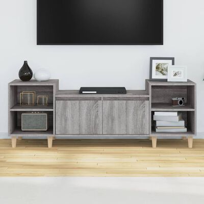 vidaXL TV skrinka sivý dub sonoma 160x35x55 cm spracované drevo