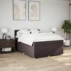 vidaXL Boxspring posteľ s matracom tmavohned&aacute; 160x200 cm l&aacute;tka