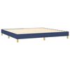 vidaXL Boxspring posteľ s matracom modr&aacute; 200x200 cm l&aacute;tka
