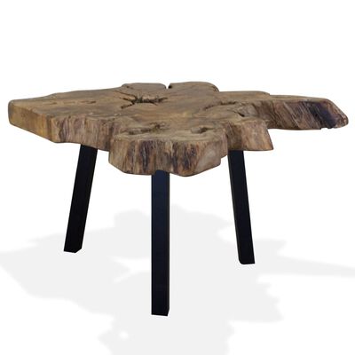 vidaXL Konferenčný stolík, pravé teakové drevo, 80x70x38 cm