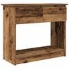 vidaXL konzolov&yacute; stol&iacute;k so z&aacute;suvkami star&eacute; drevo 85,5x38,5x74,5 cm