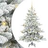 vidaXL Umel&yacute; Skl&aacute;pac&iacute; Vianočn&yacute; Stromček Biela 150 cm PVC a oceľ