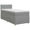 vidaXL Posteľ boxspring s matracom Svetlosiv&aacute; 90 x 190 cm L&aacute;tka