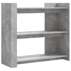 vidaXL Konzolov&yacute; stol&iacute;k bet&oacute;nov&yacute; siv&yacute; 100x35x90 cm drevotrieska