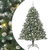 vidaXL Umel&yacute; vianočn&yacute; stromček Zelen&aacute; 180 cm PVC, plast a oceľ