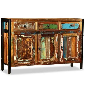 vidaXL Komoda, mas&iacute;vne recyklovan&eacute; drevo, 120x35x76 cm