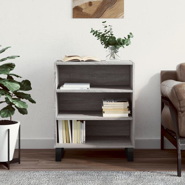 vidaXL Komoda siv&yacute; dub sonoma 57x35x70 cm kompozitn&eacute; drevo