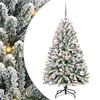 vidaXL Umel&yacute; vianočn&yacute; stromček 120 cm 150 LED Tepl&aacute; biela PVC a oceľ