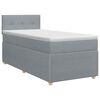 vidaXL Posteľ boxspring s matracom Svetlosiv&aacute; 90 x 190 cm L&aacute;tka