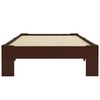 vidaXL Posteľný rám, tmavohnedý, borovicový masív 90x200 cm