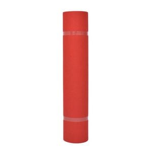 vidaXL Koberec Jednofarebn&yacute; Červen&aacute; 1 x 12 m L&aacute;tka