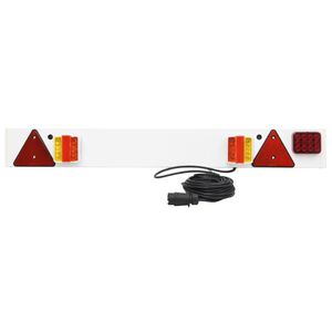 vidaXL Svetl&aacute; na pr&iacute;ves červen&eacute; 115x6x14 cm 12 V LED žiarovka