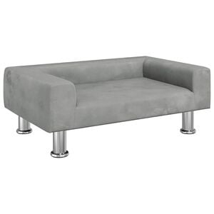 vidaXL Posteľ pre psa bledosiv&aacute; 70x45x26,5 cm zamat
