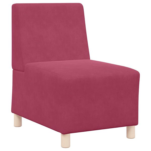 vidaXL Bezrúčková modulárna sofa jednotka 2 pcs Víno červené