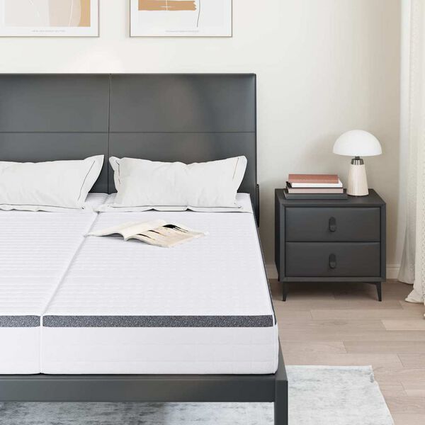 vidaXL Matrac 2 pcs Biela a &scaron;ed&aacute; 80 x 200 cm Bonell pružina