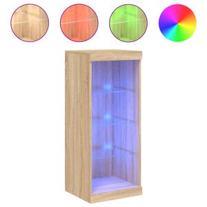 vidaXL Komoda s LED svetlami dub sonoma 41x37x100 cm