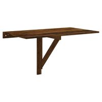 vidaXL Skladací nástenný stôl dymový dub 100x60x56 cm spracované drevo
