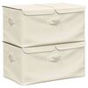 vidaXL &Uacute;ložn&eacute; boxy 2 ks l&aacute;tkov&eacute; 50x30x25 cm kr&eacute;mov&eacute;