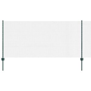 vidaXL Zvaren&eacute; pletivo s podperami 100 x 1 m PVC potiahnut&aacute; oceľ