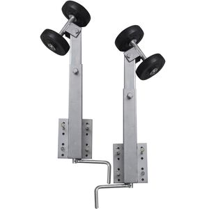 vidaXL Podpera na lodn&yacute; pr&iacute;ves s dvojit&yacute;mi rolňami 2 ks, 59 - 84 cm