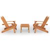 vidaXL 3-dielna z&aacute;hradn&aacute; sedacia s&uacute;prava Adirondack ak&aacute;ciov&yacute; mas&iacute;v