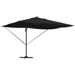 vidaXL Slnečn&iacute;k 352 x 251 x 265 cm Polyester a hlin&iacute;k Čierna