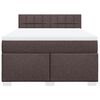 vidaXL Boxspring posteľ s matracom tmavohned&aacute; 140x190 cm l&aacute;tka