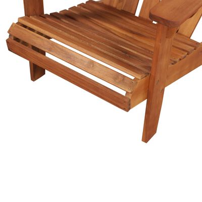 vidaXL Záhradná stolička Adirondack s podnožkou, akáciový masív