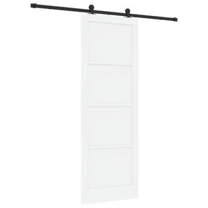 vidaXL Posuvn&eacute; dvere ORKDAL Biela 83 x 232 cm Borovicov&yacute; mas&iacute;v