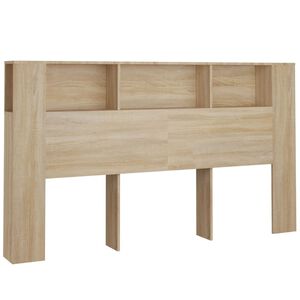 vidaXL Čelo postele so skrinkou dub sonoma 180x18,5x104,5 cm