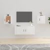 vidaXL N&aacute;stenn&eacute; TV skrinky 2 ks leskl&eacute; biele 40x34,5x40 cm